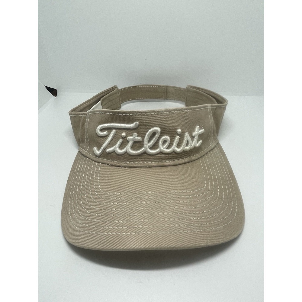 Titleist Tour Performance Men's Golf‎ Visor Adjustable Beige-Tan Pro V 1